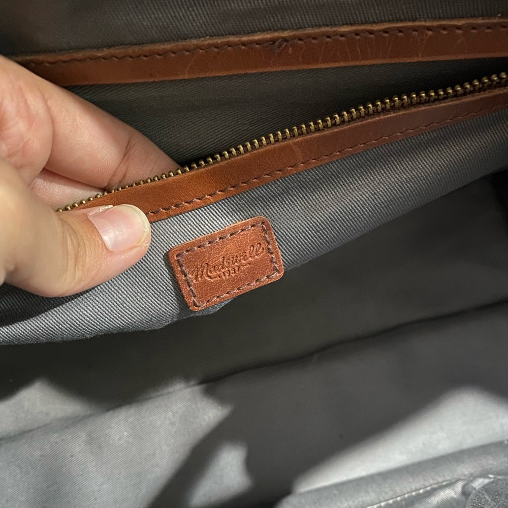 Madewell Eaton Black and Brown leather Tote Bag - Picture 9 of 10